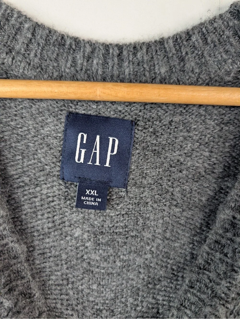 Gap Men's Classic Crewneck Heather Grey Pullover Sweater XXL